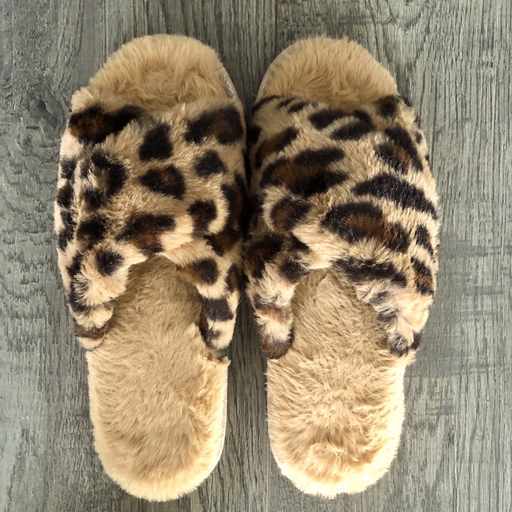 Leopard Print Slippers